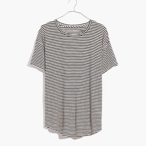 Madewell Whisper Cotton Crew Tee in Simone Stripe
